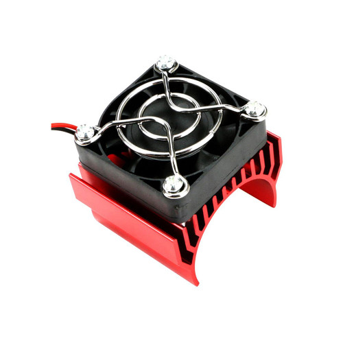 Aluminum-alloy RC motor heat sink with dual cooling fans for 540 550 3650 RC motors