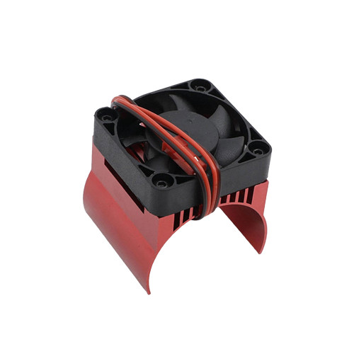 42mm aluminum motor heat sink with cooling fan for 1/8 RC cars and brushless motors