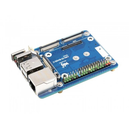 Mini Base Board C for Raspberry Pi Compute Module 4 with direct LCD interface support for embedded applications