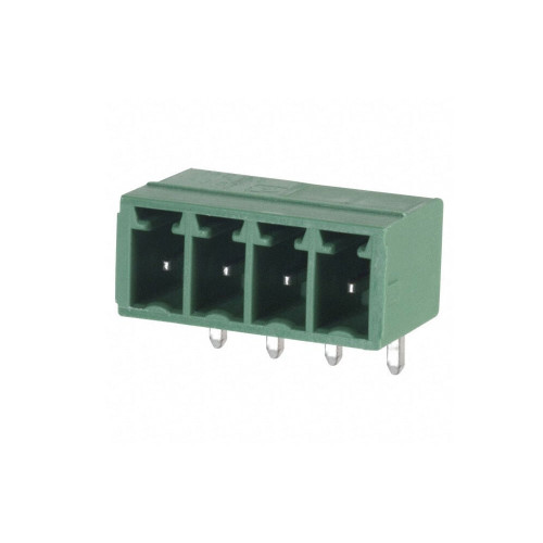 MC 1,5/4-G-3,81 green 4-position 3.81 mm PCB header with tin-plated contacts and linear solder pins