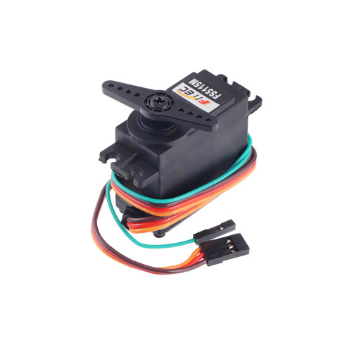 FEETECH FS5115M-FB 6V 15.5 kg.cm 180deg analog PWM servo with metal gears, position-feedback wire, dual ball bearings, and 25T output spline