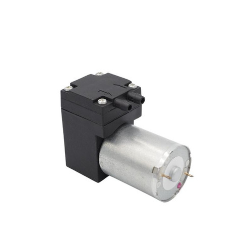 BODENFLO BD-02A 3L micro air pump side view showing nylon pump head and DC brush motor