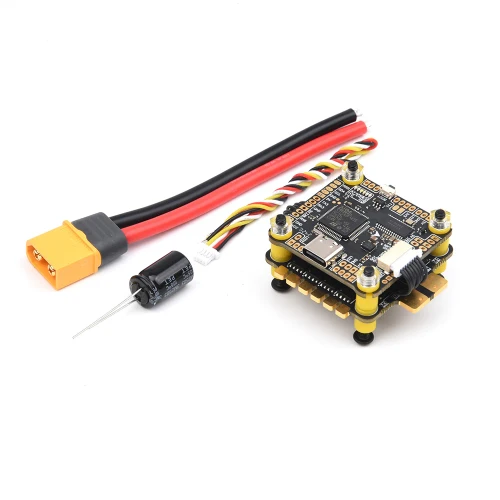 F405 V2 flight controller with 60 A 3-6S BLHeli-S 4-in-1 ESC, Betaflight OSD, DShot support and built-in current sensor for FPV drones