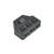 Push-in wire connector with 1 input and 3 outputs featuring flame-retardant housing and nickel-coated spring clamp