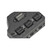 Push-in wire connector with 1 input and 3 outputs featuring flame-retardant housing and nickel-coated spring clamp