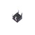 TS4543CJ 4 Pin SPST Round Button Straight Tactile Switch, 4.5x4.5x4.5mm with black actuator
