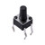 TS4543CJ 4 Pin SPST Round Button Straight Tactile Switch, 4.5x4.5x7.0mm with black actuator
