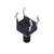 TS4543CJ 4 Pin SPST Round Button Straight Tactile Switch, 4.5x4.5x7.0mm with black actuator