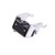 TS665ZJ 2 pin SPST Round Button Lying Tactile Switch with Black Actuator 6.2x6.2x5.0mm 12V 50mA