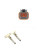 DT06-2S and DT04-2P Deutsch 2-Pin Male and Female Automotive Connector Set for Sealed Electrical Wiring.