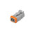 DT06-2S and DT04-2P Deutsch 2-Pin Male and Female Automotive Connector Set for Sealed Electrical Wiring.