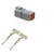 DT06-6S and DT04-6P Deutsch 6-Pin Male and Female Waterproof Automotive Connector Set.