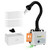 Fumeclear FC 100A solder fume extractor with triple filtration and high suction for smoke removal