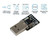 7Semi CP2105 USB to Dual UART converter module with USB Type-A interface and dual serial communication support for embedded development