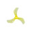 2216S FPV 3-blade drone propellers clear black and clear yellow polycarbonate set 4 pairs for racing quadcopter