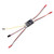 Two-way bidirectional 10Ax2 dual-channel brushed ESC for 2-6S LiPo, 20A total independent motor speed controller for RC tank and speed-difference boat, showing PCB and motor leads