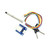 MATEK ASPD-4525 digital airspeed sensor with MS4525DO pressure sensor, pitot tube, and 40cm clear silicone tubing, showing ASPD-4525 sensor board with JST-GH connector and M3 mounting holes for ArduPilot, iNav, and PX4 fixed-wing UAV and FPV flight controller integration