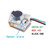 JHE42B-S 5V super loud 100dB buzzer tracker with white LED alarm and built-in rechargeable cell, dual-mode active buzzer and autonomous power-loss alarm for DIY FPV racing drone Betaflight, Cleanflight, and iNav flight controller integration, showing 18 x 17 x 15mm compact module body and release button