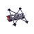 AlfaRC Fi-115 toothpick frame kit for DJI O4 Air Unit, 115mm wheelbase 2.5-inch propeller ultra-lightweight FPV micro drone frame showing slender arm toothpick construction, DJI O4 camera mount, and antenna routing positions for FPV freestyle and racing builds