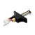 Black aluminum-alloy propeller puller tool with ejector pins for RC FPV racing drone propeller removal