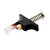 Black aluminum-alloy propeller puller tool with ejector pins for RC FPV racing drone propeller removal