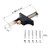 Black aluminum-alloy propeller puller tool with ejector pins for RC FPV racing drone propeller removal