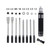 8-in-1 portable aluminum hex screwdriver repair tool kit for RC model maintenance and assembly