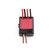 Hobbywing QuicRun WP-1060 waterproof 80A brushed ESC for 1/10 scale RC crawler, buggy, and monster truck, showing ESC housing with connector leads, forward-reverse-brake 3-mode operation, 6V 3A switching BEC, and 2-3S LiPo input compatibility