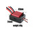 Hobbywing QuicRun WP-1060 waterproof 80A brushed ESC for 1/10 scale RC crawler, buggy, and monster truck, showing ESC housing with connector leads, forward-reverse-brake 3-mode operation, 6V 3A switching BEC, and 2-3S LiPo input compatibility