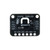 7Semi TMP119 high-accuracy digital temperature sensor module with dual Qwiic connectors, I2C interface, configurable address, interrupt output pin, and integrated EEPROM on a compact 3.3V breakout board for Arduino, ESP32, STM32, and Raspberry Pi precision temperature sensing builds