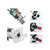 TwoTrees trimming milling cutter set for wood router, C3 micro-grain tungsten carbide router bits with anti-kickback hardened steel body, heat-resistant Teflon coating, and totally enclosed lubricated bearing for woodworking, CNC routing, and drawer making applications