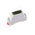 Industrial ESP32-S3 single-channel WiFi relay module with isolated RS485 interface and DIN rail mount enclosure