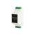Waveshare rail-mount TTL to RS422 galvanically isolated converter with screw terminals and surge protection