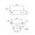 Silicone vibration-damping bracket BD-S203 for BD-03 series micro pumps, 25 mm inner diameter