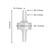 One-way check valve BD-V0103 with polypropylene housing for BD-02, BD-03 and BD-05T series air pumps