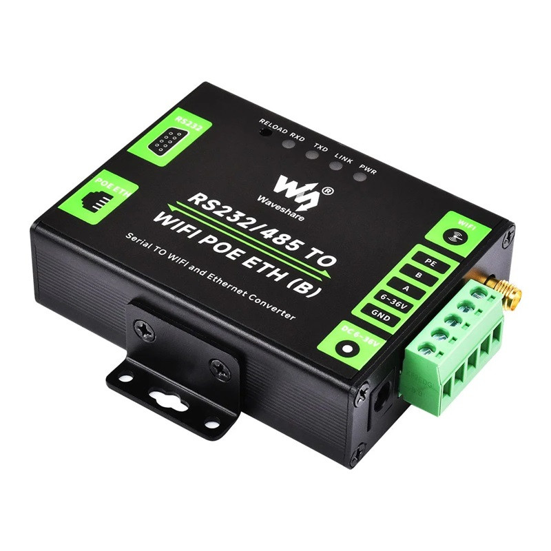 Industrial Grade Serial Server RS232/485 To WiFi and POE Ethernet ...