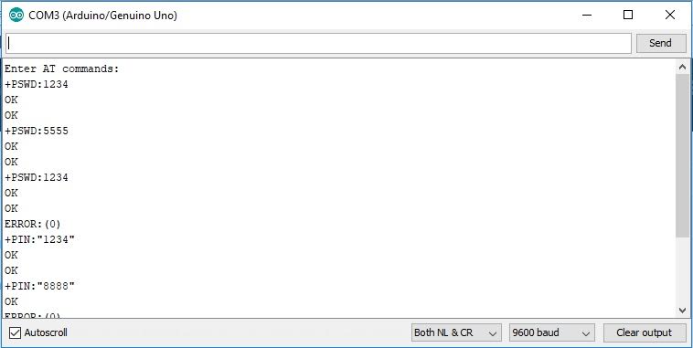 Instructions to set Bluetooth Module HC-05 password using Arduino ...