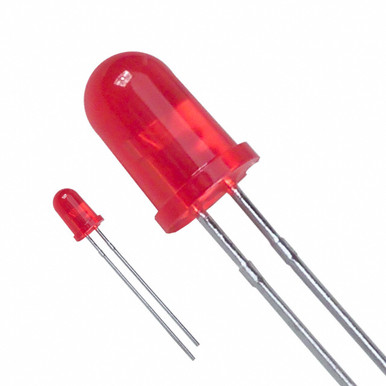 LED 5MM ST RT: LED, 5 mm, standard, red at reichelt elektronik