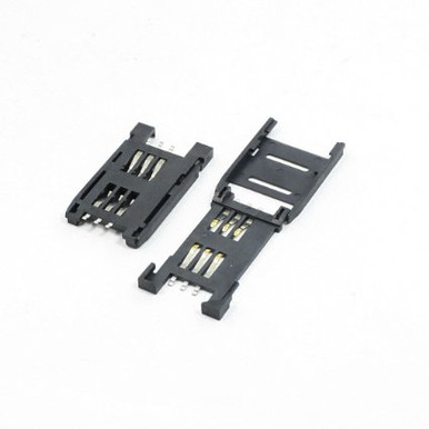 SIM Socket 6 Pin Flap Type (Plastic) | Evelta