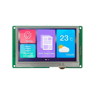 DMG48270C043_05WTR - DWIN | 4.3 Inch 480x272 TTL/RS232 HMI LCD RTP | Evelta