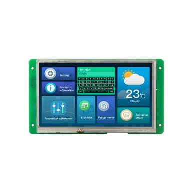 DMG80480C070_04WTR - DWIN | 7.0 Inch 800x480 RS232 HMI LCD | Evelta