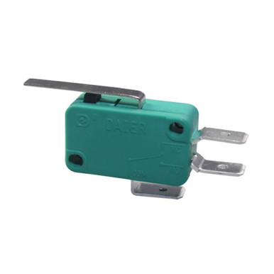 Buy Medium Micro Switch SPDT Middle Lever Green OFF-(ON) 3Pin | Evelta