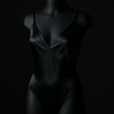 Noir Silk Bodysuit