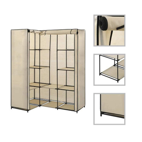 Wardrobe Cream Iron tube Large Wardrobe Other Modern A949-282451