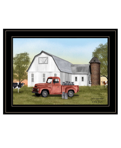 YAll Need Milk 3 Black Framed Print Wall Art N270-407544