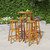vidaXL Garden Bar Set Natural wood Solid acacia wood Medium Durable