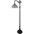 72" Brown Traditional Shaped Floor Lamp With White Peacock Feather Stained Glass Dome Shade N270-478092