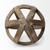 Brown Wooden Hollow Orb Sculpture N270-392503