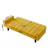 Yellow, Linen Futon Sofa Bed 73.62 Inch Fabric Upholstered Convertible Sofa Bed, Minimalist Style f T575-V0671367609