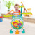 3 Pieces Electric Kids Drum Set with Microphone Stool Pedal B593-UY10007